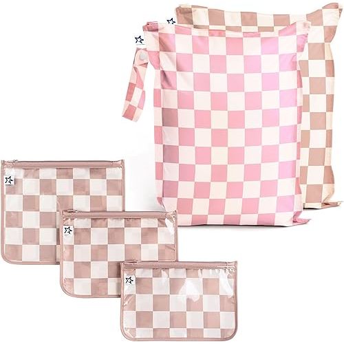 Tiny Twinkle Mess-proof Wet Bags and Travel Bags Bundle