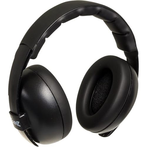 Baby Banz Infant Hearing Protection Sound Blocking Earmuffs (Black)