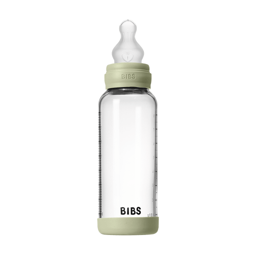 Baby Glass Bottle Set 8oz Silicone - Sage