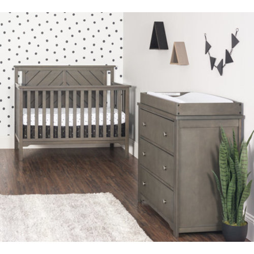 Hampton Flat Top 2-Piece Nursery Furniture Set