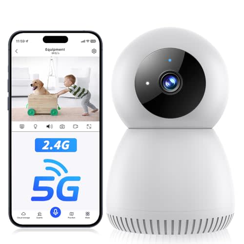 NoahTec Indoor Camera,1080P Pet Camera Baby Monitor, Cameras for Home Security Indoor, Baby/Pet Camera with Phone App with AI Motion Detection, 2-Way Talk, Night Vision, Siren, Compatible with Alexa