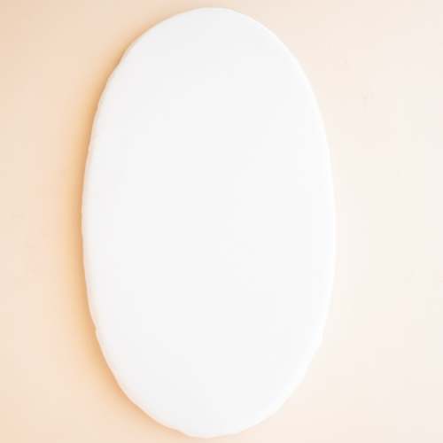 Oval Bassinet Sheet in Cloud