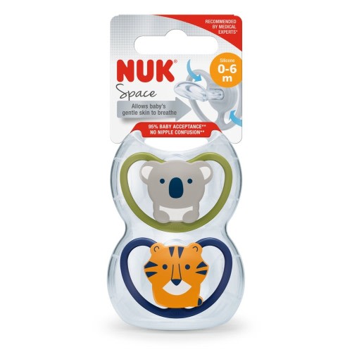 Nuk Soother - Space - 18-36Months - 2Pack - Assorted