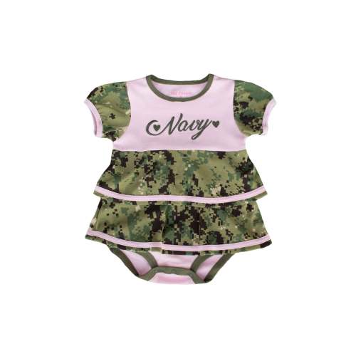 Navy NWU III Baby Ruffle Dress - Stylish & Comfortable