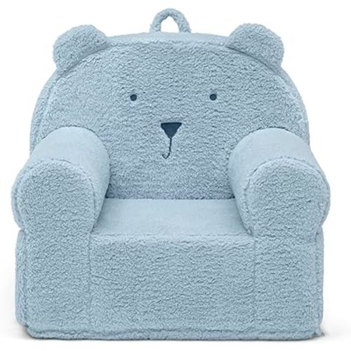 Delta Children babyGap Sherpa Bear Chair - Greenguard Gold Certified, Powder Blue