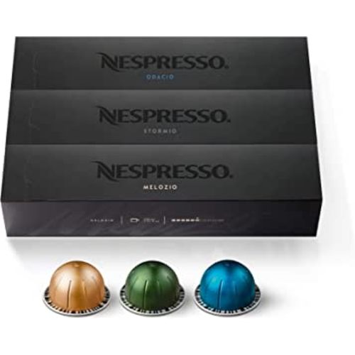 Nespresso Capsules Vertuo, Medium and Dark Roast Coffee Variety Pack, 30 Count Coffee Pods, Brews 7.8 oz