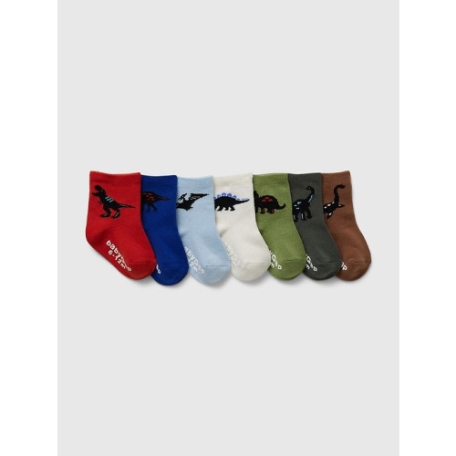 babyGap Dino Crew Socks (7-Pack)