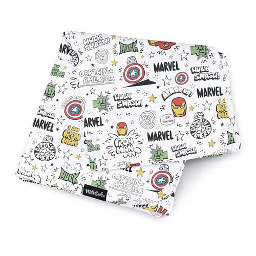 Milk Snob Marvel Infant Boy/Girl Swaddle Blanket, Soft Receiving, Security and Play, Toddler Infant Newborn Bedding, Baby Shower, Baby Registry Gift (Mighty Heroes) 34 * 34 inches