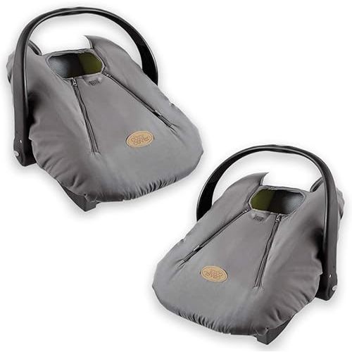 Cozy Cover Infant Car Seat Cover (Charcoal) - The Industry Leading Infant Carrier Cover Trusted by Over 6 Million Moms Worldwide for Keeping Your Baby Cozy & Warm