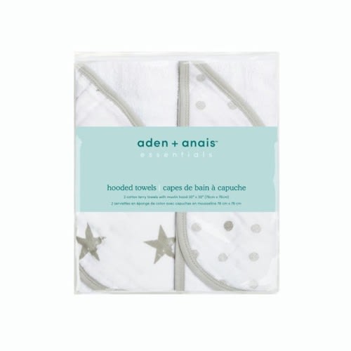 Dusty Cotton Muslin Hooded Towel | aden + anais