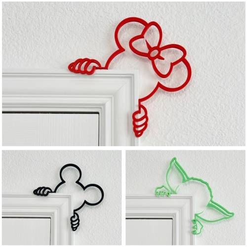 Doorables™ | Disney Characters | 3D Door Frame Decor | Corner Door Frame Topper | Kids Room Decor