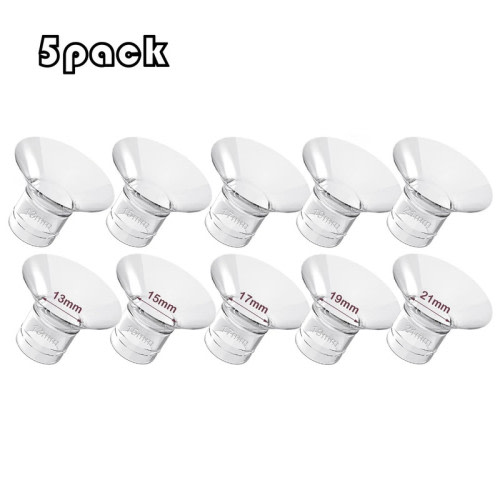 Flange Inserts 13/15/17/19/21mm for Medela,Spectra 24mm Shields/Flanges,Compatible with Momcozy S12 Pro/S9 Pro/S9/S12 Wearable Breast Pump,Reduce 24mm Nipple Tunnel Down to 13/15/17/19/21mm,4PCS