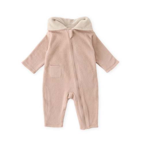 Teddy Fleece Baby Suit 3-6 in Moss