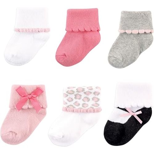 Luvable Friends Unisex Baby Newborn and Baby Socks Set