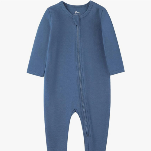O2 BABY Baby Boys Girls Organic Cotton Zip-Front Sleeper Pajamas, Footed Sleep 'n Play