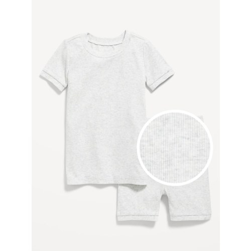 Unisex Snug-Fit Ribbed Pajama Set for Toddler &amp; Baby