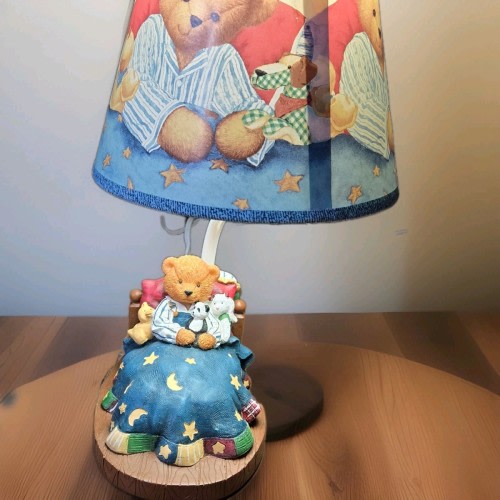 Nursery Teddy Bear Lamp 12.5"