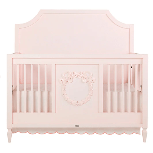 Scallop Crib Skirt in Blush | Caitlin Wilson