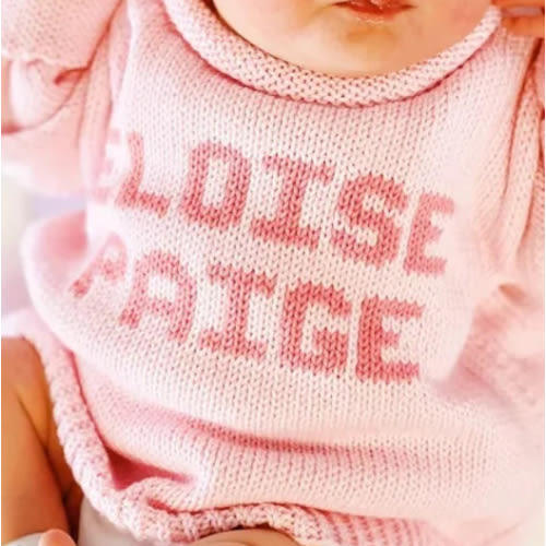 Custom Knit Pullover | Personalized Sweater for Baby and Kids | Winter clothes for babies | Baby pullover | Baby Sweater |