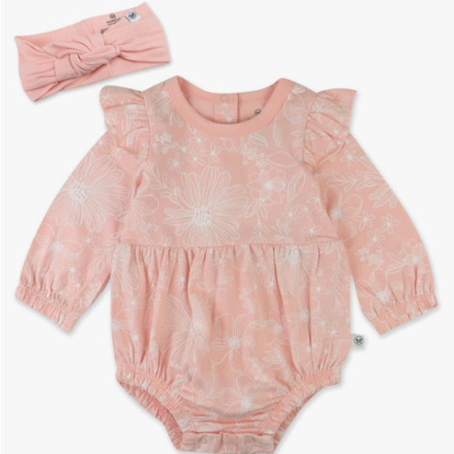 HonestBaby Multipack Short Romper Sets and Dresses 100% Organic Cotton for Infant Baby and Toddler Boys, Girls, Unisex