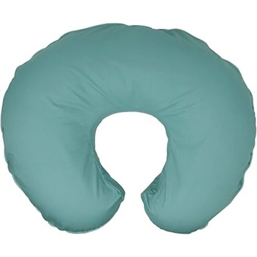 Boppy Nursing Pillow Organic Original Support, Vintage Blue, Ergonomic Nursing Essentials for Bottle and Breastfeeding, Firm Hypoallergenic Fiber Fill, with 100% Organic Cotton Nursing Pillow Cover