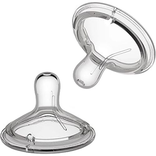 Nanobebe Flexy Silicone Bottles Nipples Triple Vented Twin-Pack - Slow Flow
