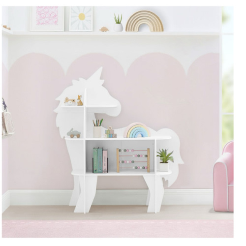 Delta Children Unicorn Shaped Bookcase, White - Sam's Club