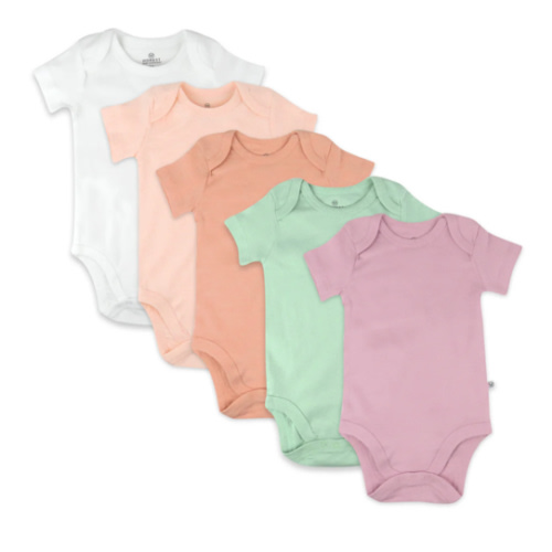 5-Pack Organic Cotton Short Sleeve Bodysuits | Honest Baby Clothing