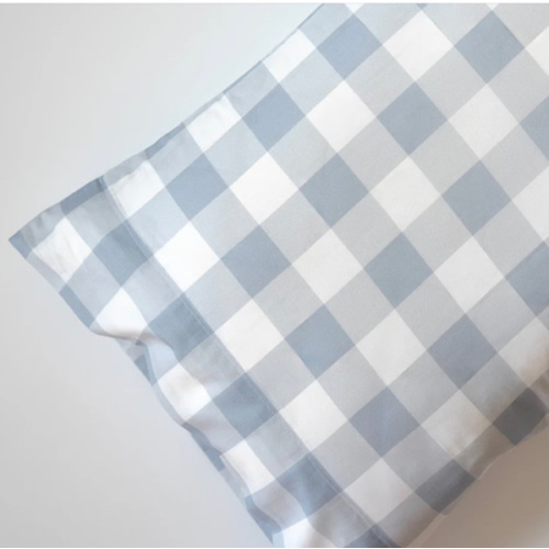 Mom's Pillow Cover in Blue Buffalo Check