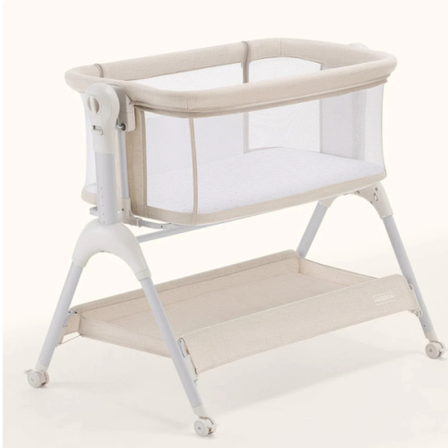 HARPPA Cuddly Sway | 3-in-1 Rocking Baby Bassinet & Bedside Sleeper with Anti-Reflux Mattress for Newborns | Attaches to Bed, Adjustable Height, Tool-Free Setup, Portable Wheels, CPSC Certified, Gentle Rocking Motion | Ideal for Infants, Safe Co-Sleeping