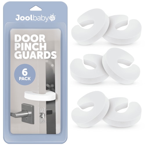 Door Pinch Guards (6 Pack) Baby Proof Doors Extra Soft Foam, Sleek Design, Child Safety, Baby Safety Finger Protectors By Jool Baby
