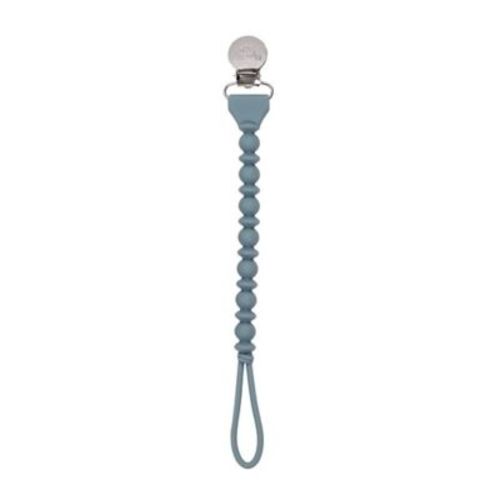 Itzy Ritzy® Sweetie Strap™ Beaded Pacifier Strap in Storm - GREY - 0-24 MONTHS