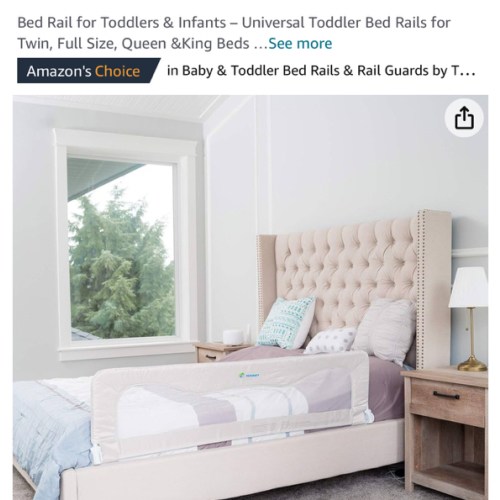 Amazon.com: Bed Rail for Toddlers & Infants – Universal Toddler Bed Rails for Twin, Full Size, Queen &King Beds with Thick Mattresses & Recessed beds - White 59W*23.5H (Pack of 1) : Baby