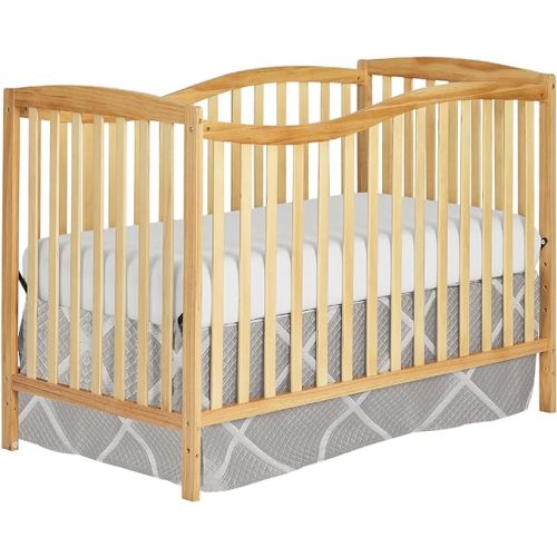 Chelsea 5-In-1 Convertible Crib In Natural, JPMA Certified - 53x29x38 Inch (Pack of 1)