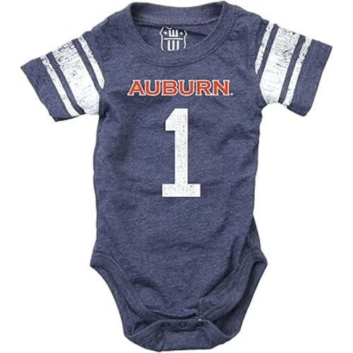 Wes and Willy Infant College Football Jersey One Piece Bodysuit