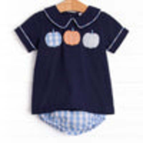Hello Fall Applique Diaper Set, Navy – Stitchy Fish