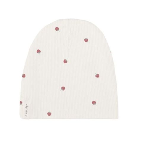 Ely's & Co. Baby Cotton Ribbed Beanie - Lilac Print - 6M