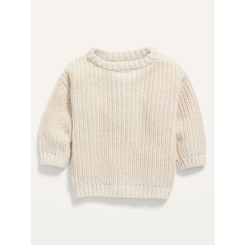 Unisex Shaker-Stitch Pullover Sweater for Baby, 0-3M