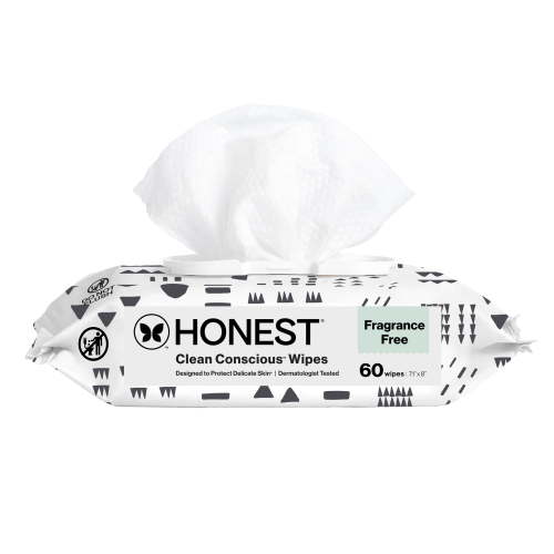 The Honest Company Clean Conscious Wipes, Pattern Play, 60 Count