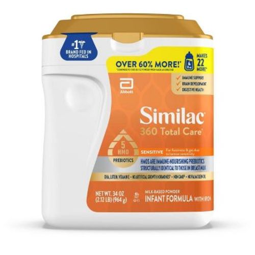 Similac Total Care Sensitive Formula Powder - 34oz