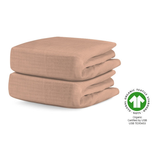 Breathable Organic Fitted Mini Crib Sheets