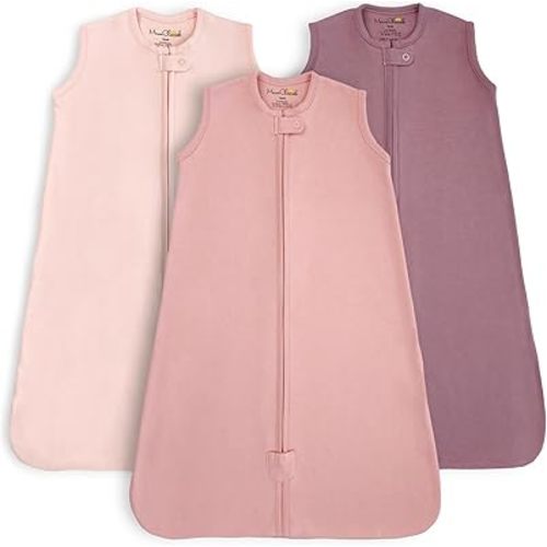 Mama Cheetah Wearable Blanket, Organic Cotton Baby Sleep Bag, Swaddle Transition Sack with 2-Way Zipper