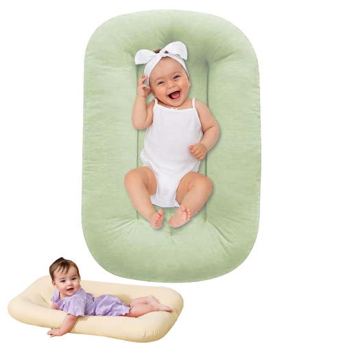 Baby Lounger Pillow For Infants Babies 0 12 Months Lounger For Baby Soft Cotton Breathable Infant Floor Seats & Loungers For Newborn Gifts