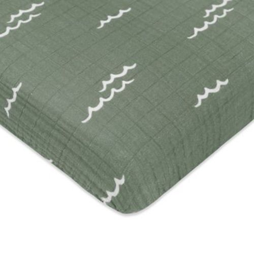 Babyletto Ocean Waves Muslin Mini Crib Sheet