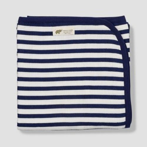 Layette by Monica + Andy Always Blanket, Color: Navy Stripes