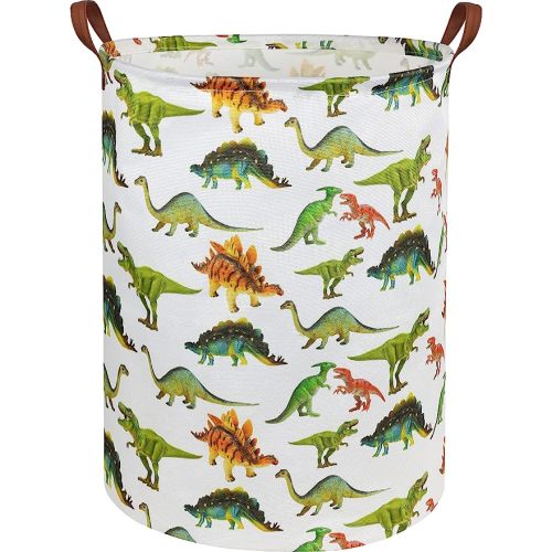 HIYAGON Dinosaur Kids Laundry Hamper Baby Laundry Basket Cute Kids Hamper Toy Storage Bin Boys Hamper and Girls Dinosaur Room Decor(Toy Dinosaur)