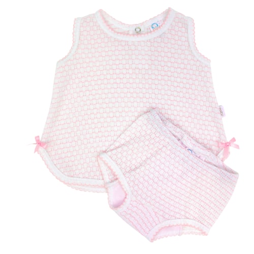 Paty Knit, 2 PC Diaper Set with or without bows #336X, #336