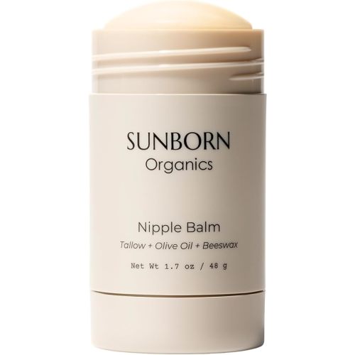 Nipple Balm | Nursing-Safe Lanolin-Free Nipple Cream with 3 Edible Ingredients for Sore or Cracked Nipples | Safe for Baby, No Wipe-Off, Third-Party Tested | Made in USA