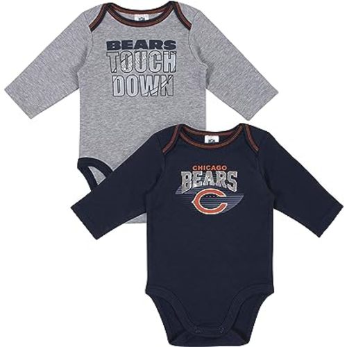 Gerber Baby NFL Team 2 Pack Long Sleeve Onesie Bodysuit