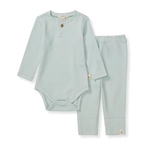 Burt's Bees Baby Unisex Bodysuit and Pant Set, 100% Organic Cotton